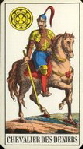 09966 Tarot de Besancon Muller Chevalier des Deniers